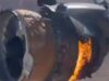 Video: Se incendia motor de avión en pleno vuelo, se suspenden operaciones de aviones Boeing 777
