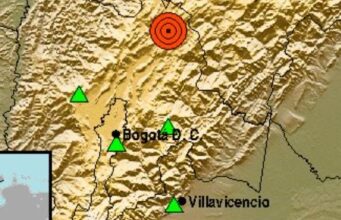 Temblor se sintió en Cundinamarca en la tarde de este domingo.