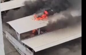 Incendio en parqueadero de conjunto cerrado de Cartagena registrado en video incendio_cartagena