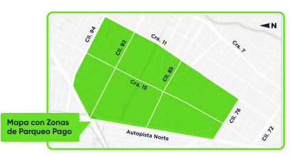 Mapa zona 1 Chapinero